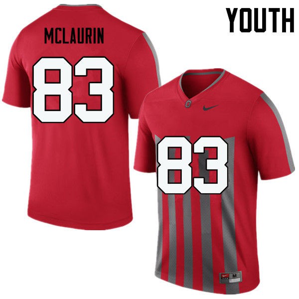 Ohio State Buckeyes #83 Terry McLaurin Youth Player Jersey Throwback OSU29267